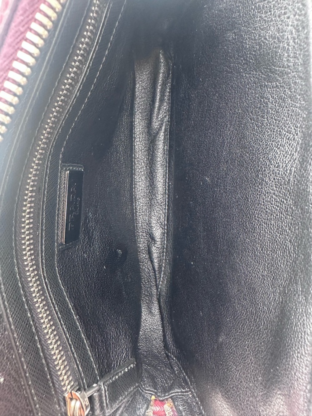 Prada Saffiano Travel Wallet / Clutch – Granato Burgundy – Excellent Condition - Picture 13 of 13